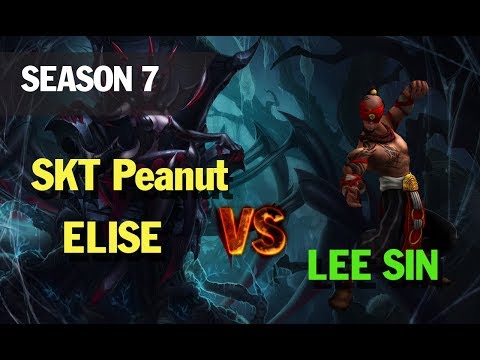 lol esports highlights l SKT Peanut plays ELISE Jungle vs LEE SIN
