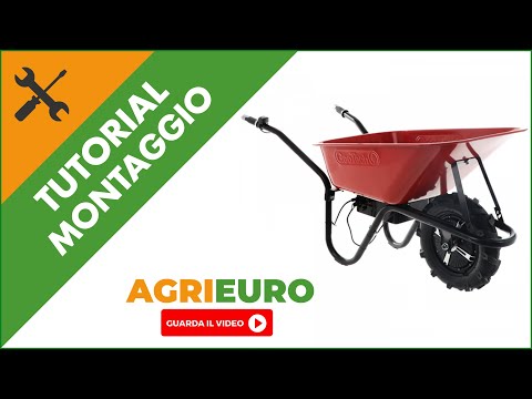 Carriola elettrica con ruote traktor GeoTech CAR 150A: montaggio