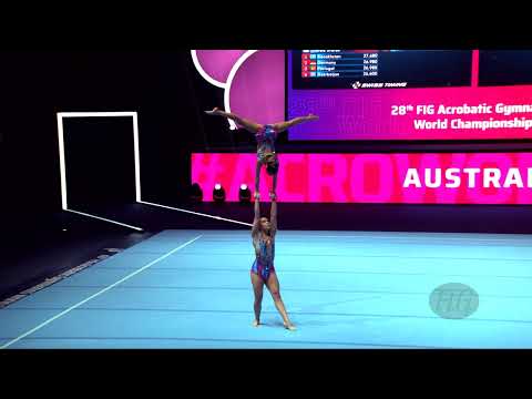 Australia (AUS) - 2022 Acrobatic Worlds, Baku (AZE) - Balance Qualification  Women's Pair