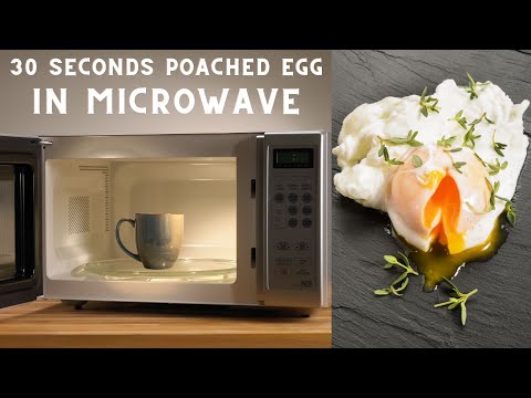 How to poach an egg in the microwave | 30 seconds poached eggs | easy poached eggs | microwave eggs
