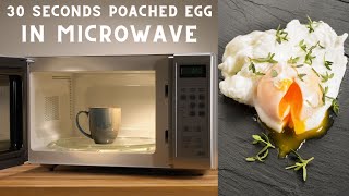 How to poach an egg in the microwave | 30 seconds poached eggs | easy poached eggs | microwave eggs