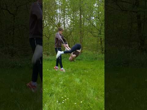 COOLE PARTNERTRICKS zum NACHMACHEN #turnen #challenge #salto #partnerstunt