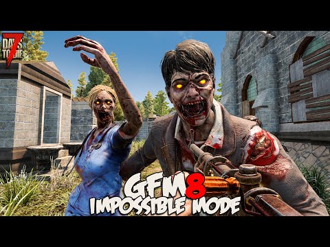 INTO THE CRYPT! | 7 Days to Die GFM8 - 10 Minute Days, Max Difficulty, Max Speeds