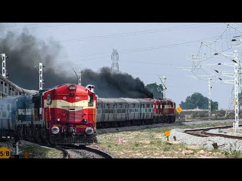 Heavy Smoking Double Diesel | ALCo's | Indian Railways