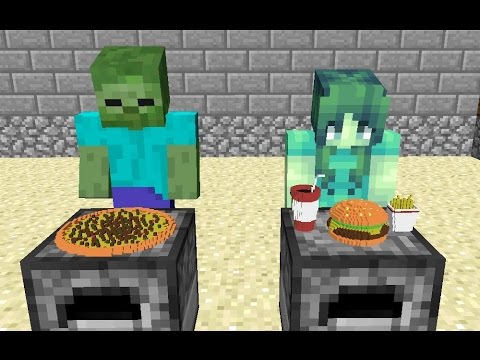 Monster School: Girls vs Boys Cooking Challenge - Minecraft Animation