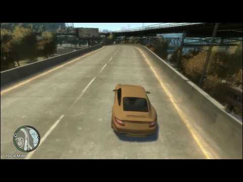 GTA IV [PC] - Fun with Porsche 911 Turbo Mod (HD)
