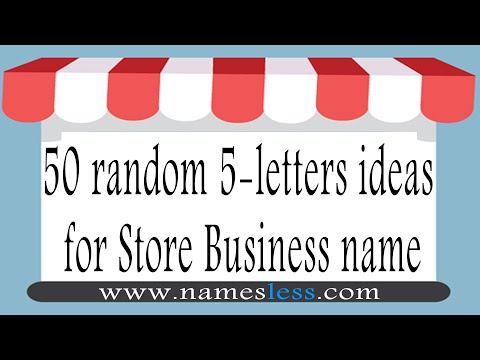, title : '50 ideas for Store Business name'
