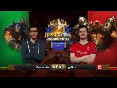 Monsanto vs gallon - Group A Initial - Hearthstone Grandmasters Americas 2020 Season 1 - Week 2