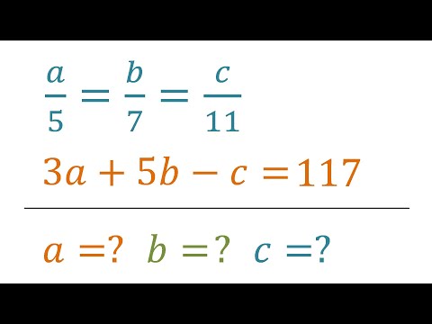 Series of equal ratios - Solved exercise (6th grade)