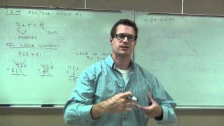 Prealgebra Lecture 1.3 Part 1