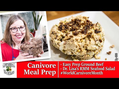Easy Carnivore Meal Prep: Ground Beef and Seafood Salad