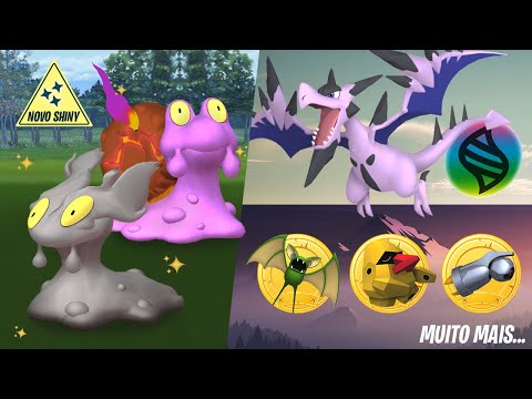 EVENTO - CAÇANDO O NOVO SHINY 100% SLUGMA + REIDE MEGA AERODACTYL SHINY E MAIS! POKÉMON GO FAKE GPS