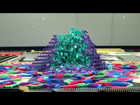 Reverse video 250,000 Dominoes   The Incredible Science Machine  GAME ON!