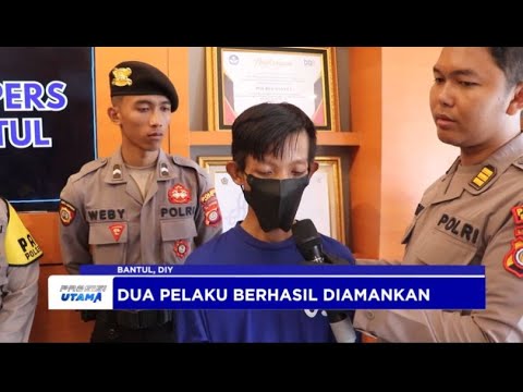 POLRES BANTUL GELAR KASUS PENCURIAN &amp; PEMBERATAN