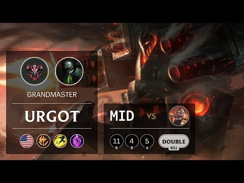 Urgot Mid vs Qiyana - NA Grandmaster Patch 9.20