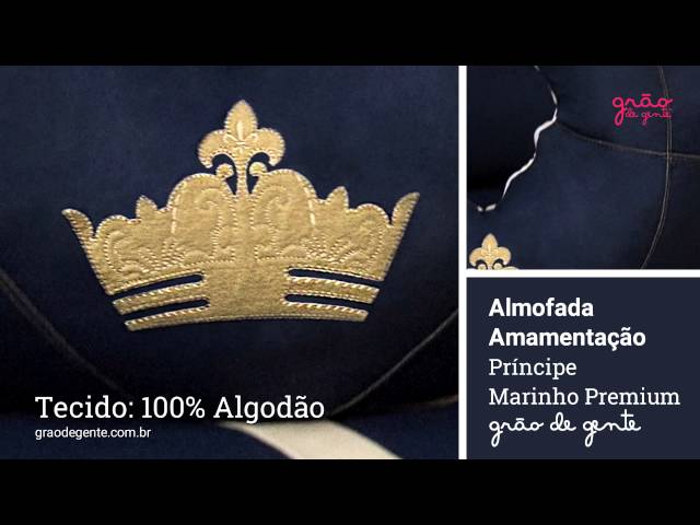 Almofada para Amamentação Príncipe Marinho Premium | Ref: 54868