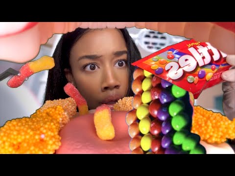 ASMR Dentist Cleans Your Teeth & Eats The Candy Out Of It 🦷🍫ASMR Dentist Role-play