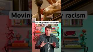 Moving walkway as metaphor for systemic racism