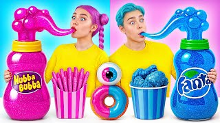 Download lagu Pink Food vs Blue Food Color Challenge | Epic Food Battle by Multi DO Joy mp3