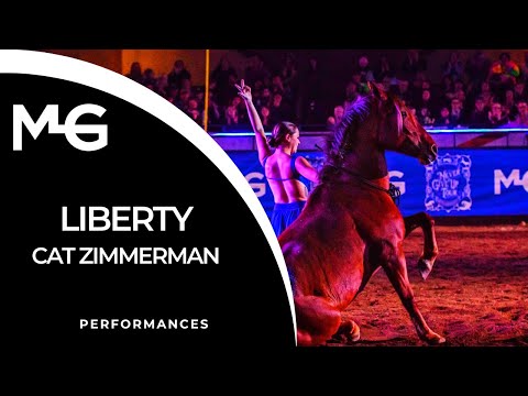 Cat Zimmerman Mustang Liberty Act - Michigan Horse Expo Never Give Up Tour