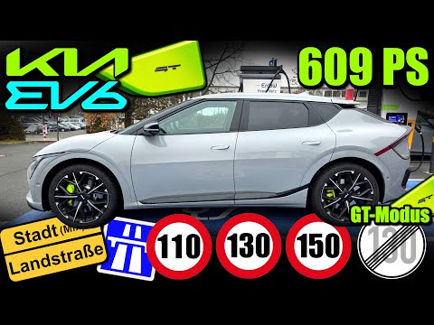 Kia EV6 GT (609 hp) - Real-world fuel consumption and range: Data, information, review, test repo...