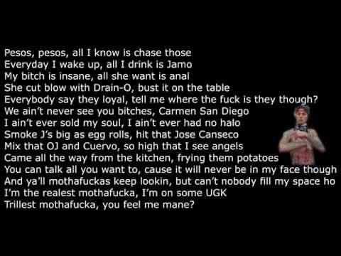 Machine Gun Kelly Ft. Bun B & Trae Tha Truth - The IllEST The realEST The trillEST LYRICS