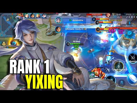 Top 1 Yixing Plays! Insane Burst Damage in Honor of Kings