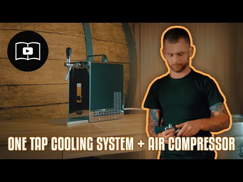 How to connect one tap beer cooler LINDR - using inbuilt air compressor