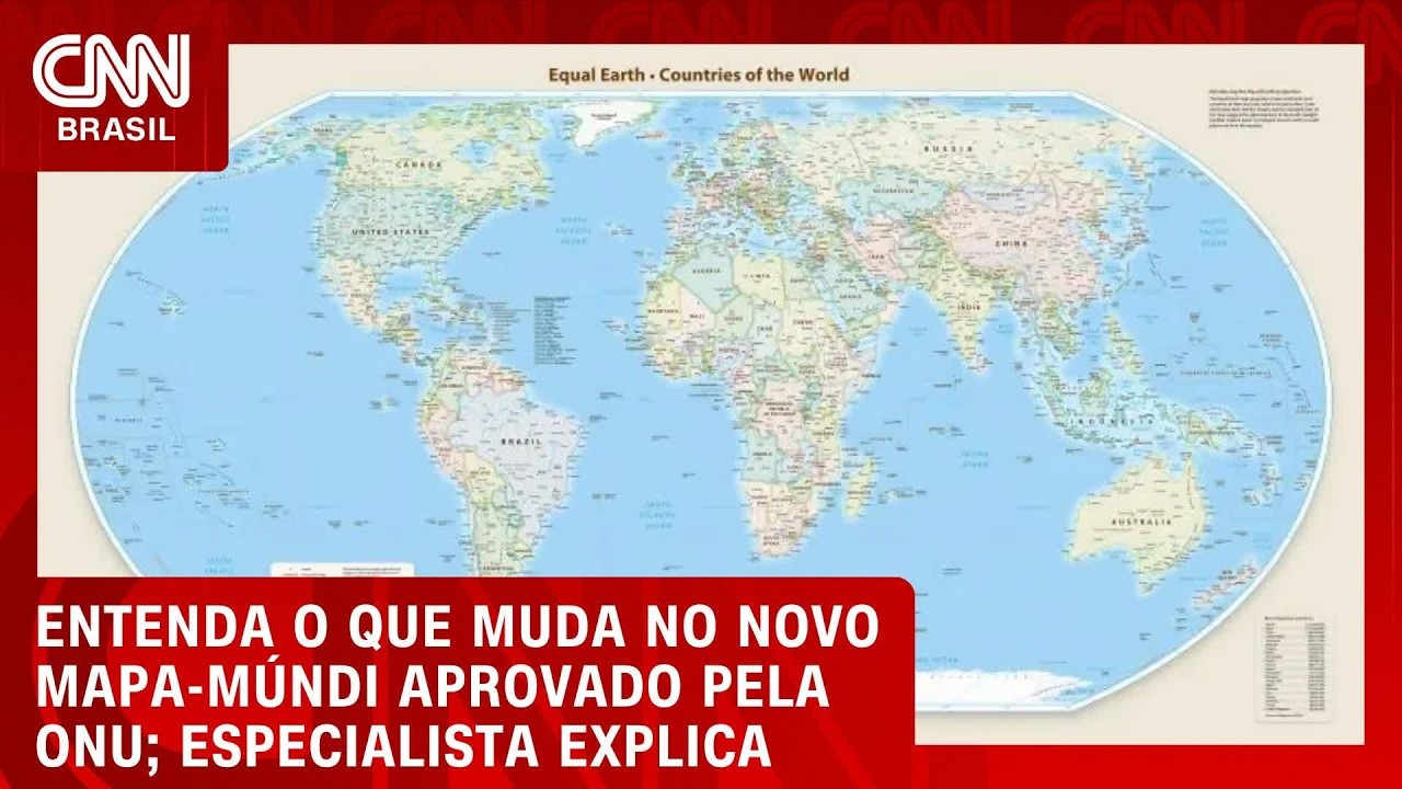 Novo mapa-múndi corrige distorções históricas na representação dos países; entenda | CNN AGORA