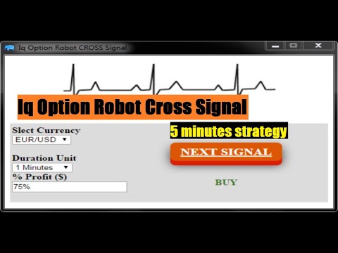 5 minutes strategy - Iq Option Robot Cross Signal - win ratio 99,9% - iq option strategy