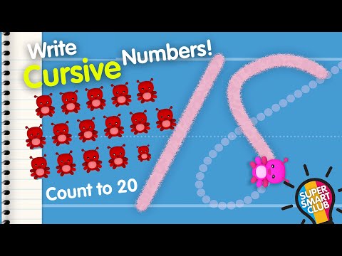 Write Numbers 11 to 20 in Cursive & Learn to Count!