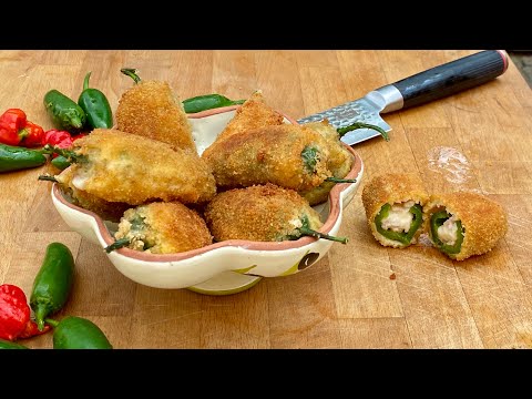Jalapenฬos Poppers Deep Fried recipe vs Jalapeno Poppers on Grill by @uomodicasa