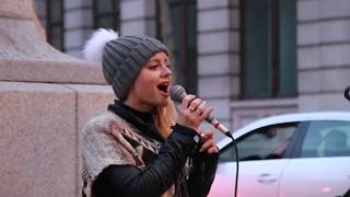 Sammie Jay - &quot;Make You Feel My Love &quot; Leicester Square-London