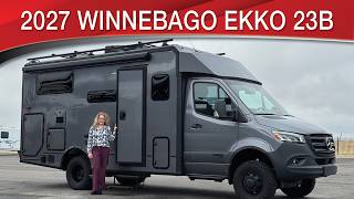 A preview image of the linked video showcasing 2027 Winnebago EKKO 23B
