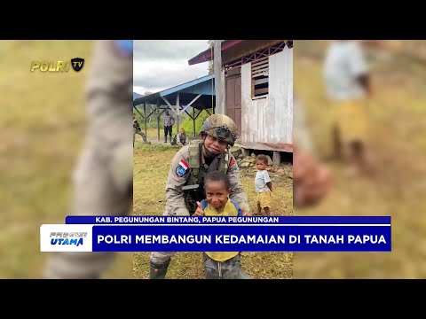 SATGAS OPS DAMAI CARTENZ SALURKAN BANTUAN BIBIT TANAMAN DAN ALAT TULIS DI KAMPUNG APOM KIWIROK