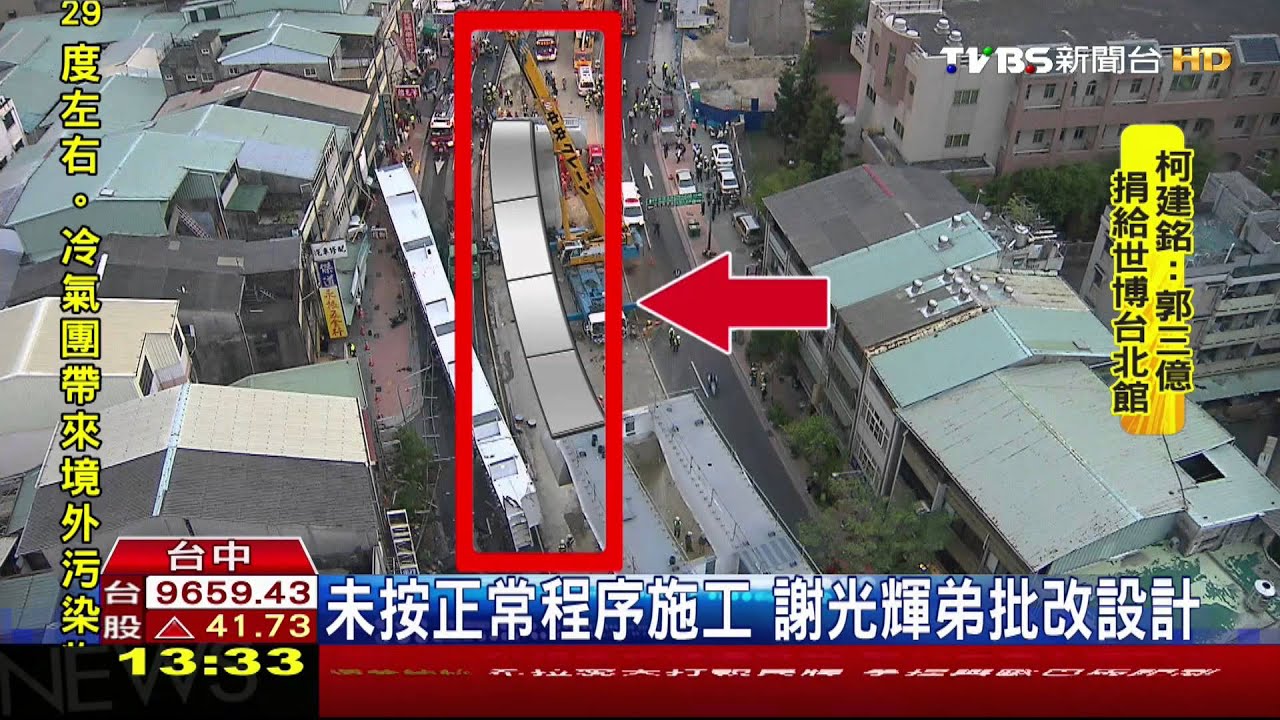 捷運鋼梁墜／​​​​未按正常程序施工　謝光輝弟批改設計