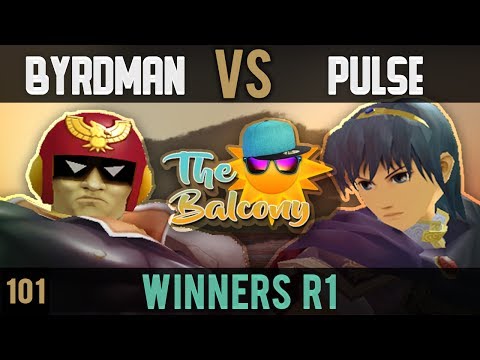 Melee @ the Balcony 101 - Winners R1 ft. Byrdman (Falcon) VS Pulse (Marth)