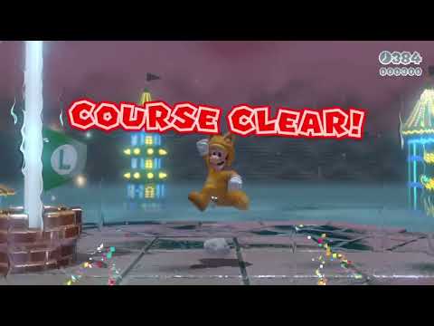 Super Mario 3D World (Switch) 8-1 Speedrun - Time: 16