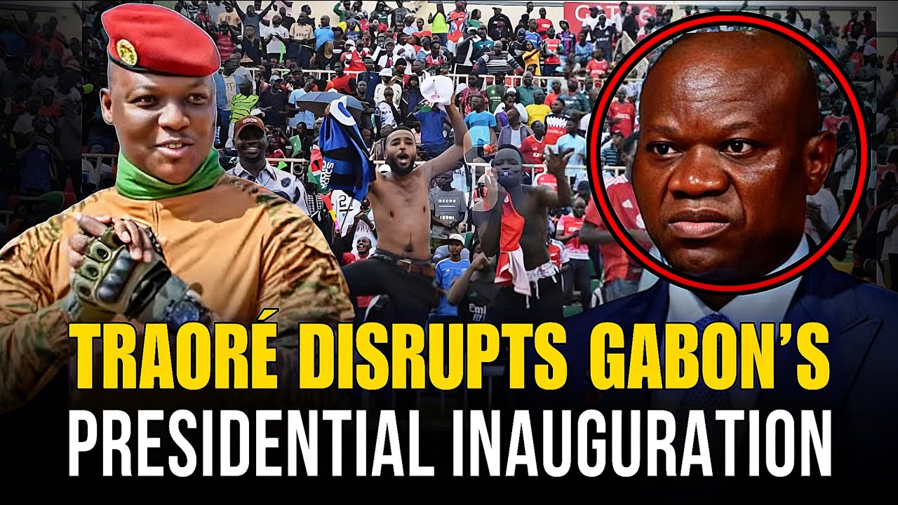 Traoré Disrupts Gabon’s Presidential Inauguration; Crowds Erupt After Hearing His Name!