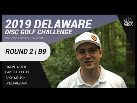 2019 Delaware Disc Golf Challenge | RD2, B9 | Lizotte, Feldberg, Melton, Freeman