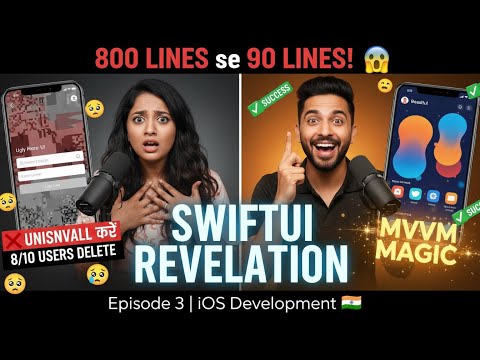5 SwiftUI Mistakes: 8/10 Users ne Mera App DELETE kar diya (MVVM Tutorial Hindi)