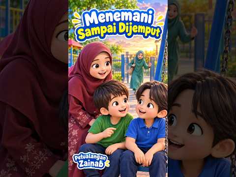 Husain Menemani Alif yang Belum Dijemput Ibu 🥹 | Animasi Keluarga #animasiislami #animasi