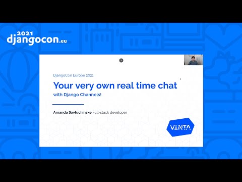 DjangoCon 2021 | Your very own real time chat with Django Channels | thumbnail