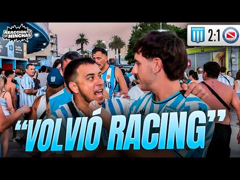 FAN REACTION / RACING 2-1 ARGENTINOS JUNIORS