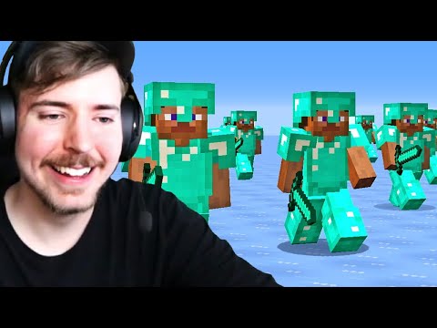 Crazy Minecraft Chase: 100 Players after Me!