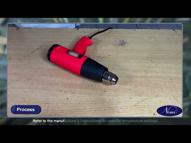 Repaired plastic broken parts or pipe by plastic welding machine