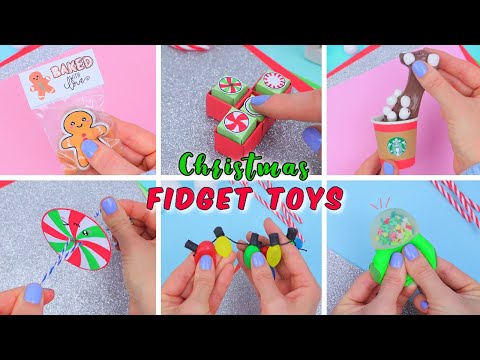 7 DIY FIDGET TOY IDEAS - Christmas Fidget Toys - Squishy, Pop It, Anti-stress Ball Ideas