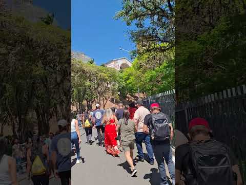 Crowd is walking towards the Cathedral of Aparecida #cathedral #saopaulo #brasil #devotional #tour