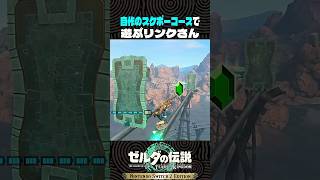 自作のスケボーコースを作ってみた【ゼルダの伝説 ティアキン】