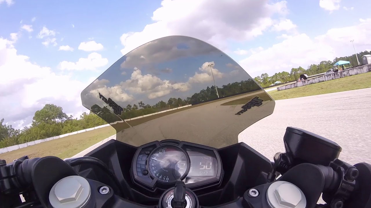 1st Novice Track Day Palm Beach International Raceway Kawasaki Ninja 400 ABS